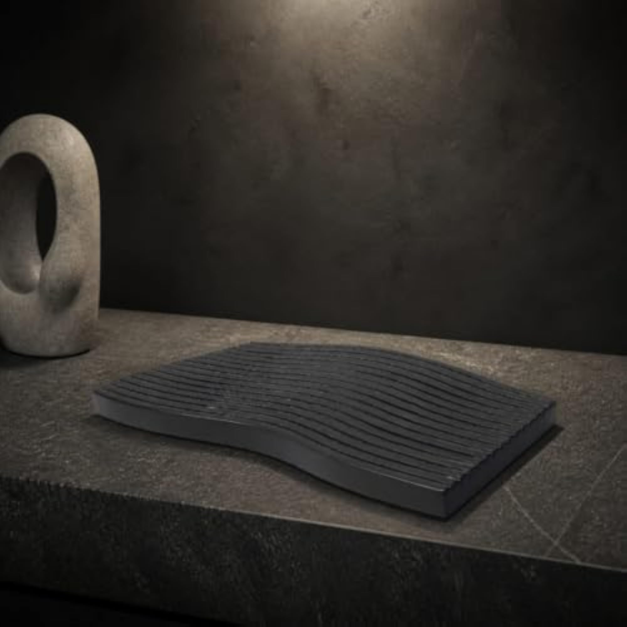 Flat Marble Decorative Tray, Multi-Purpose Elegant Design